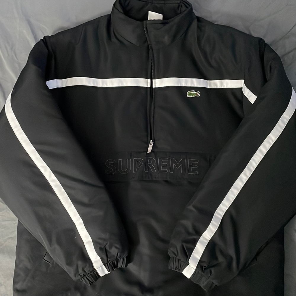 Lacoste men’s medium 3/4 zip front
